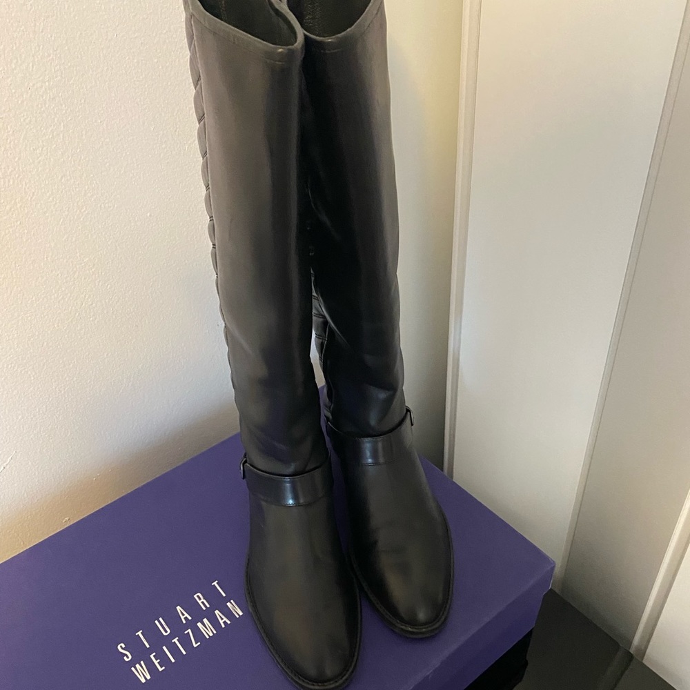 Stuart Weitzman Black Ankle Boots